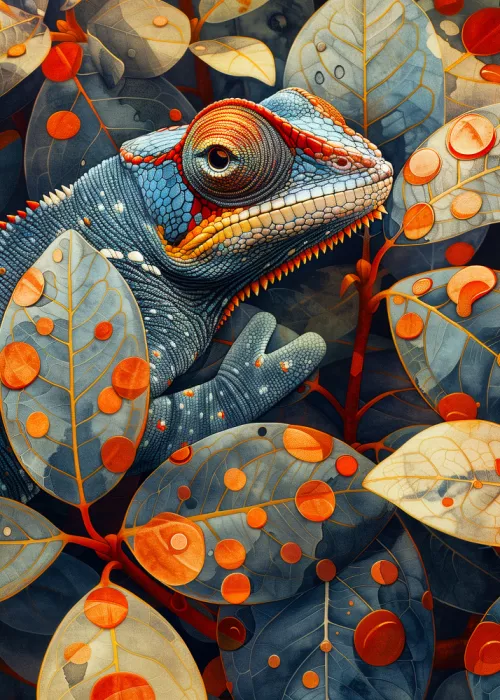 Jaszke, Justyna: Tropical Animals Chameleon 3