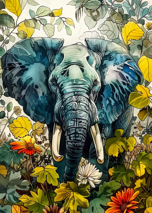 Jaszke, Justyna: Tropical Animals Elephant 2