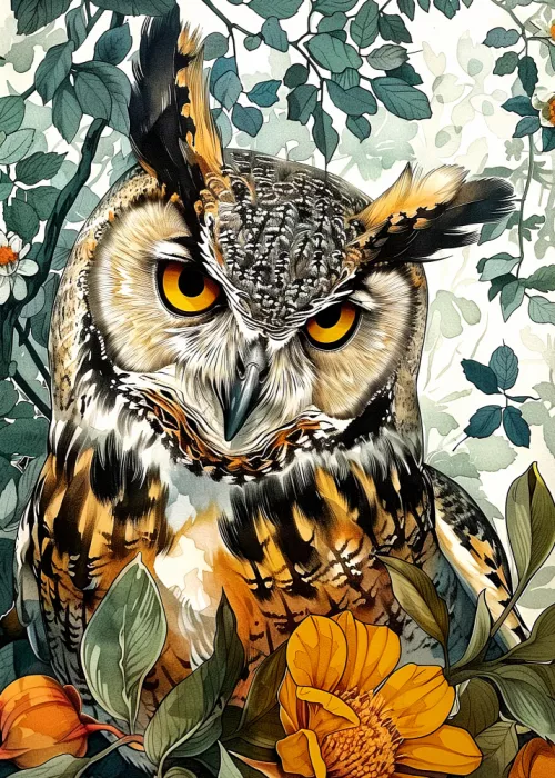 Jaszke, Justyna: Tropical Animals Owl (1)
