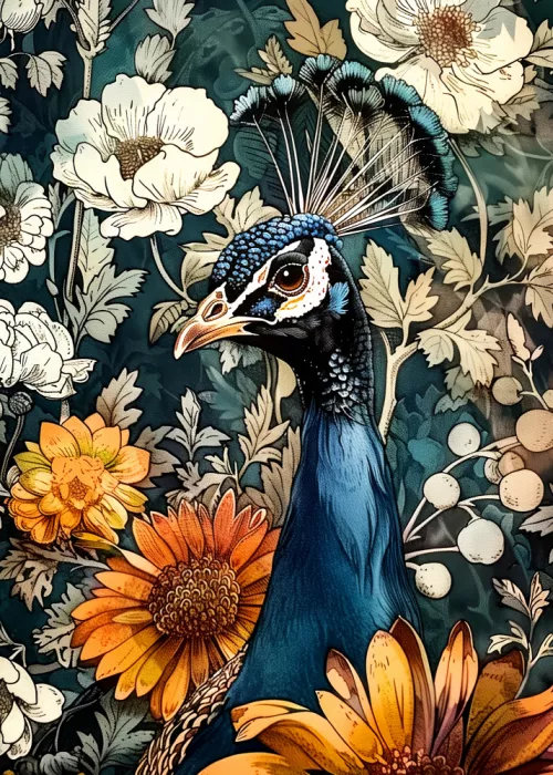 Jaszke, Justyna: Tropical Animals Peacock (1)