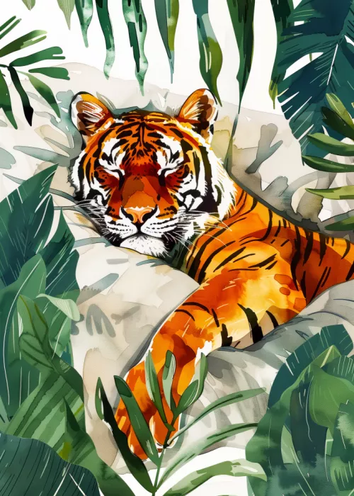 Jaszke, Justyna: Tropical Animals Tiger (3)