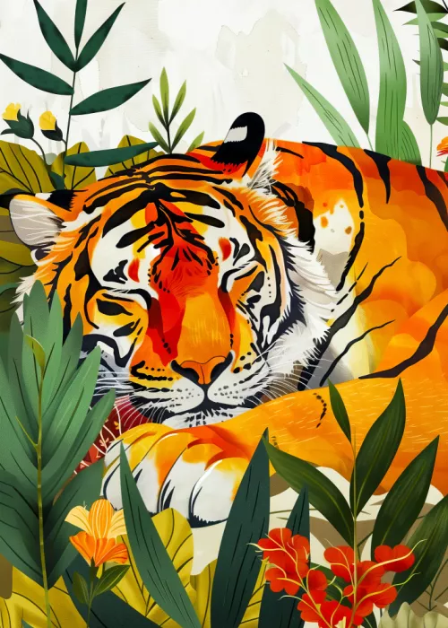 Jaszke, Justyna: Tropical Animals Tiger (4)