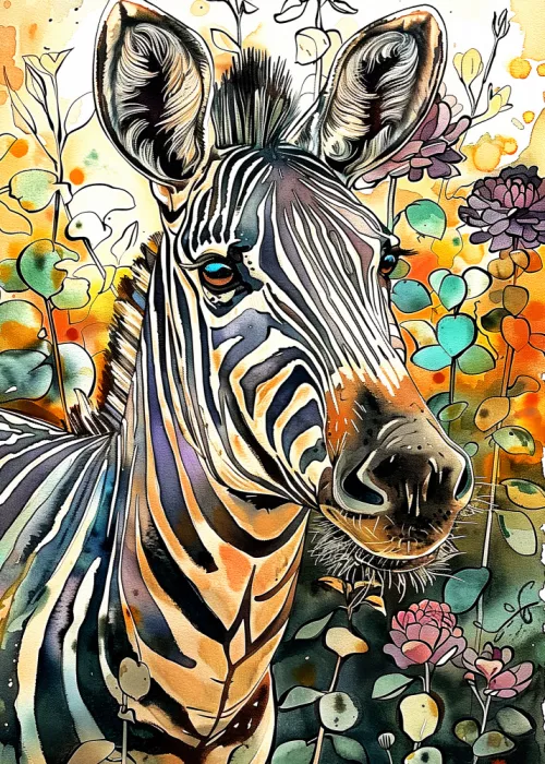 Jaszke, Justyna: Animales tropicales Cebra (1)