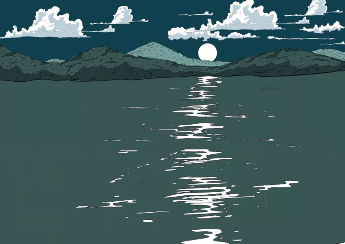 Nicholas: Paisaje a la luz de la luna