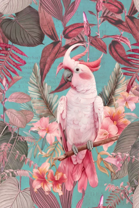 Haase, Andrea: Giardino con Cacatua II