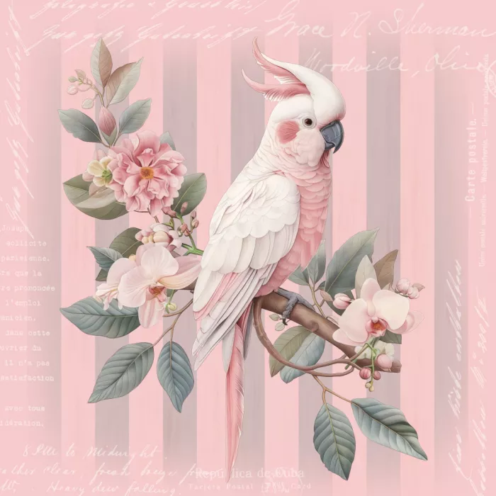 Haase, Andrea: Cacatua Rosa Pastello