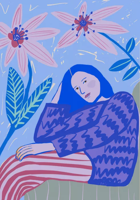 Bursic, Sharyn: Sitzende Dame