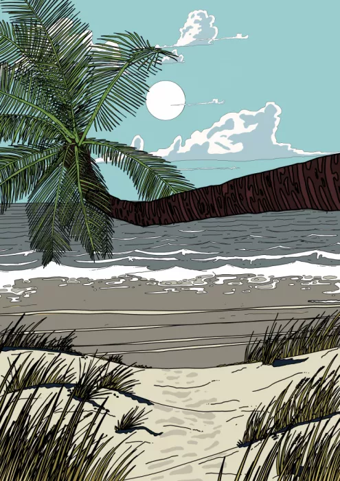 Nicholas: Playa costera