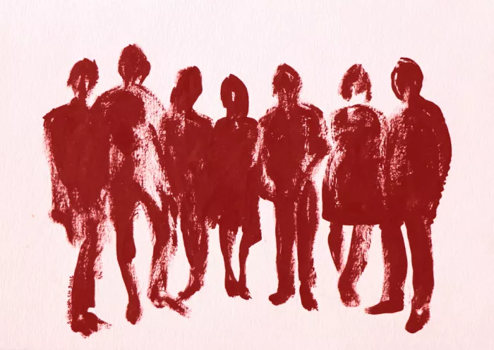 ch, Santhosh: Silhouettes in Red