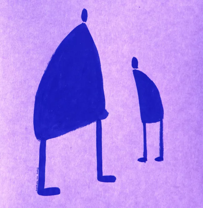 ch, Santhosh: Bold Blue Silhouettes