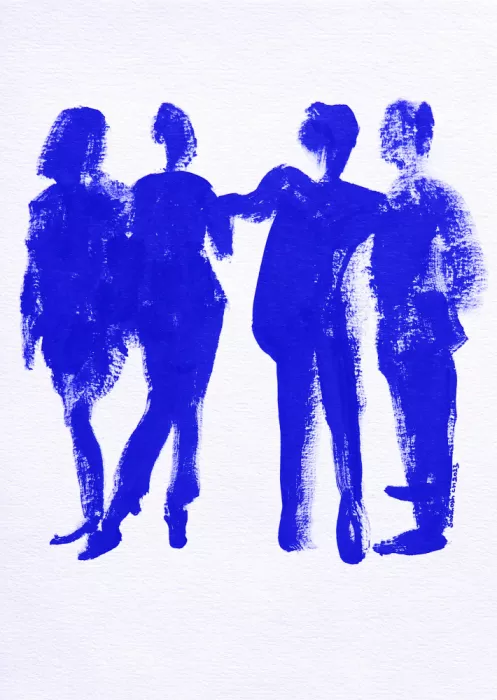 ch, Santhosh: Blue Silhouettes