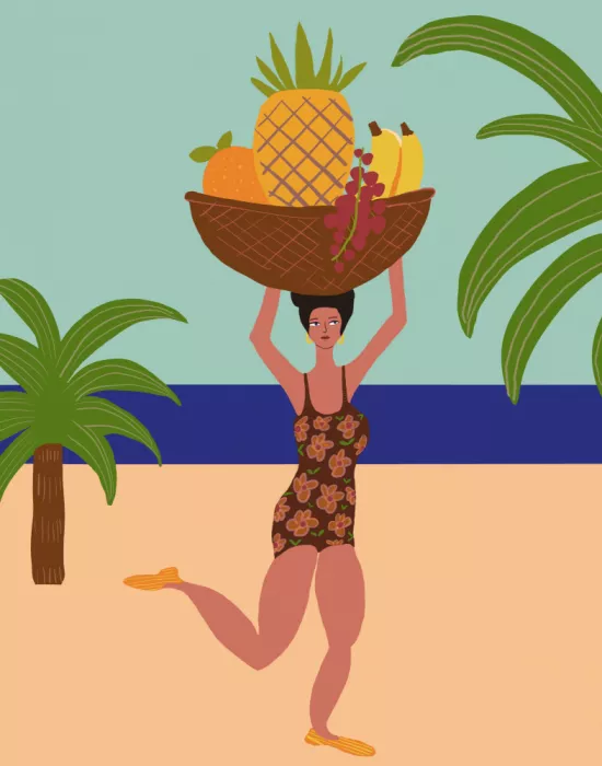 Bursic, Sharyn: Frutta tropicale sulla spiaggia
