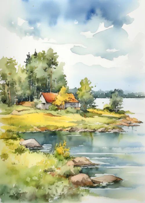 Magnusson, Andreas: Sommerthema in Aquarell Nr. 6