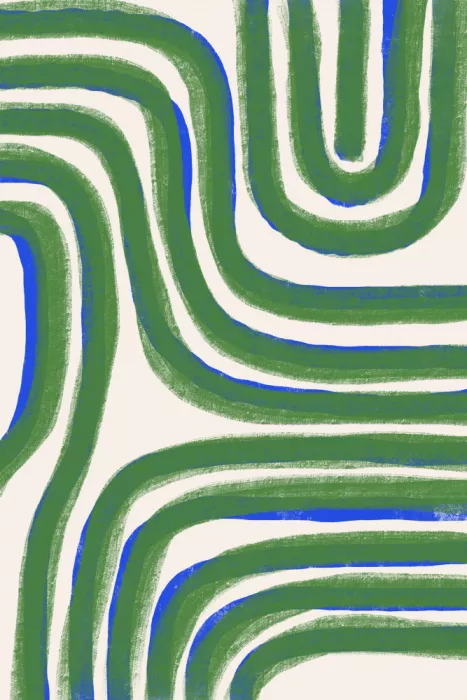Studio, Miuus The: Grüne abstrakte Linien