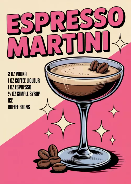 Magnusson, Andreas: Espresso Martini im Retro-Stil