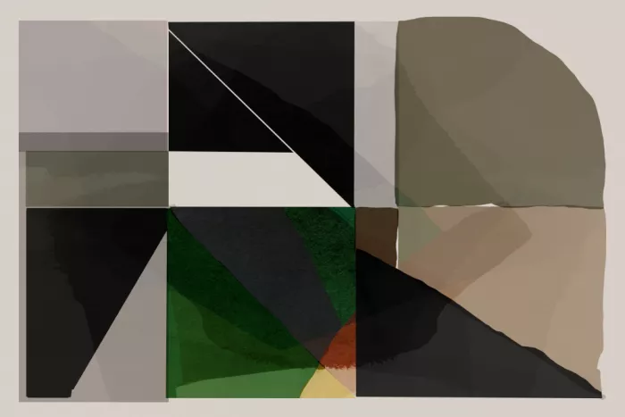 cartissi: Erdige Geometrie: Eine moderne abstrakte Komposition