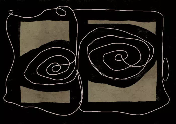 Bursic, Sharyn: Dibujo de líneas abstracto