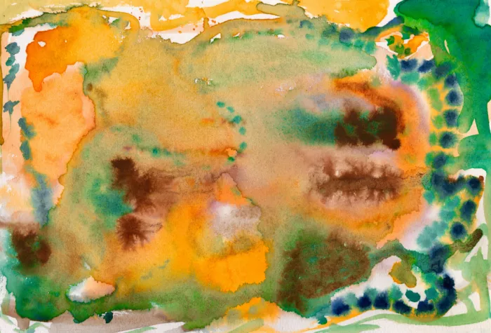 Bursic, Sharyn: Watercolour Pattern Abstract Orange