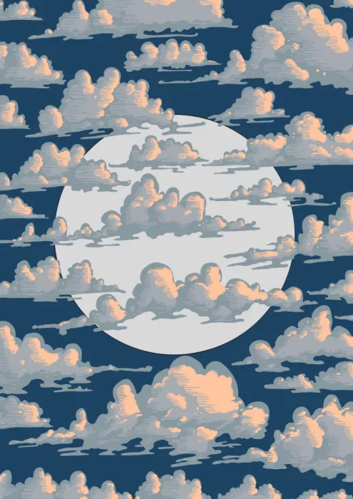 Nicholas: Nuvole vintage e luna