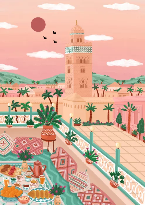 Kachhadiya, Nidhi: Mezquita Koutoubia
