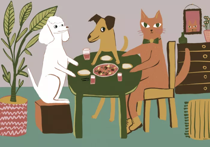 Bursic, Sharyn: Pizzazeit Katze Hund Pudel Spaß Humor