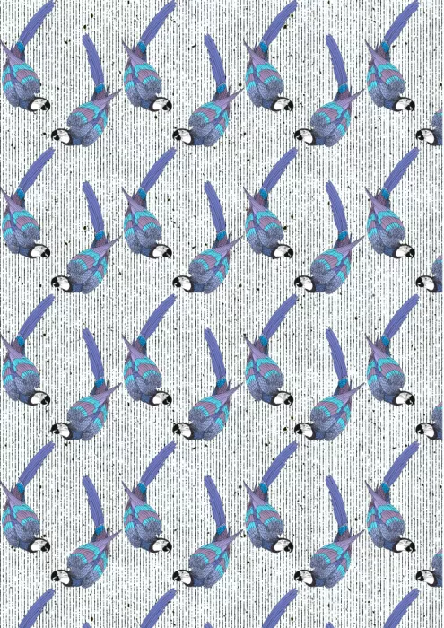 Nicholas: Tawny Parrots Pattern