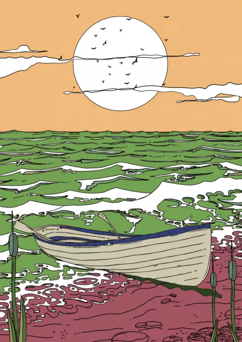 Nicholas: Barca da pesca al chiaro di luna