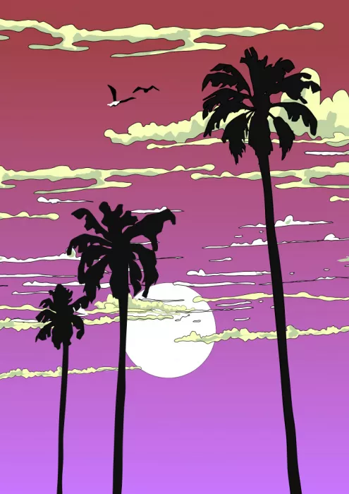 Nicholas: Atardecer en la playa