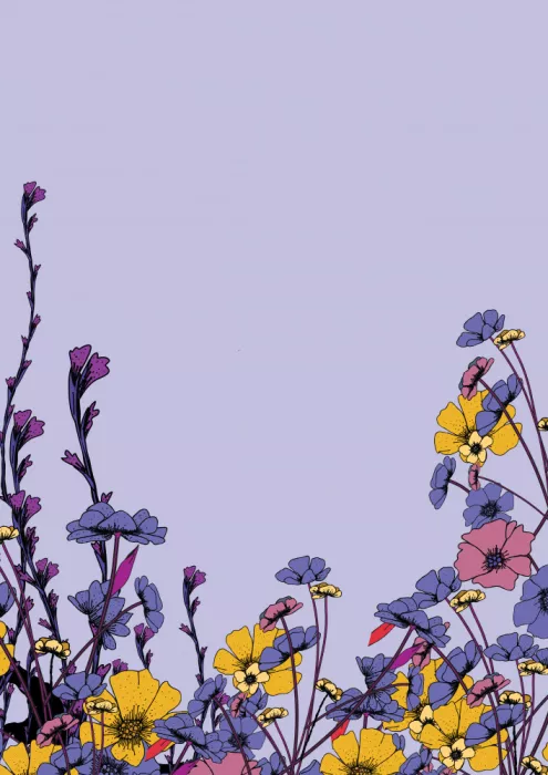 Nicholas: Flores Silvestres de Verano Púrpura