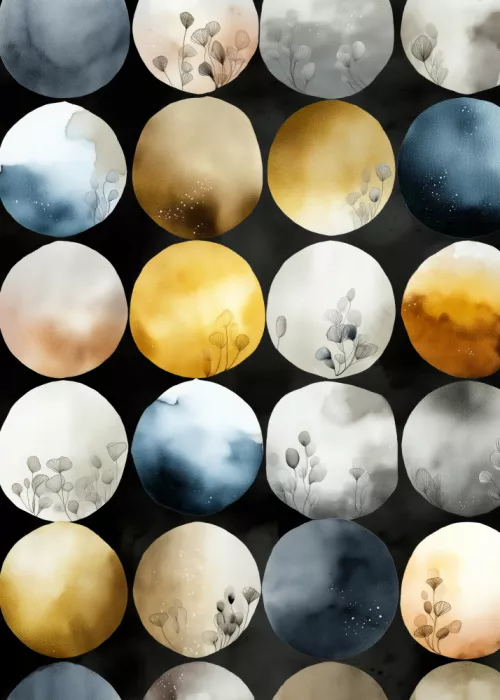 Jaszke, Justyna: Watercolor moons