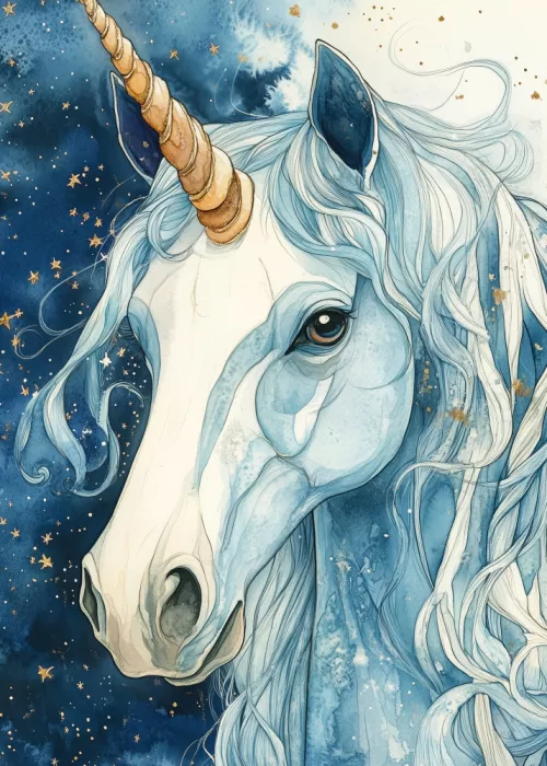 Jaszke, Justyna: Unicornio caballo blanco