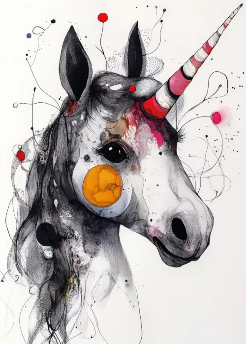 Jaszke, Justyna: Unicorn drawing art