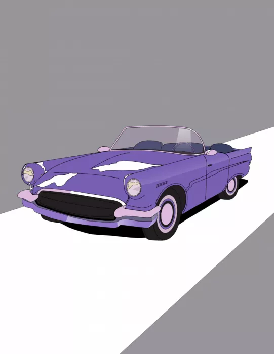Nicholas: Vintage Red Sports Car