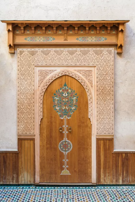 Photolovers: Pastel door in Meknes