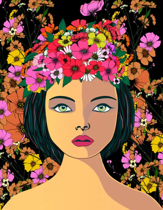 Nicholas: Mujer floral