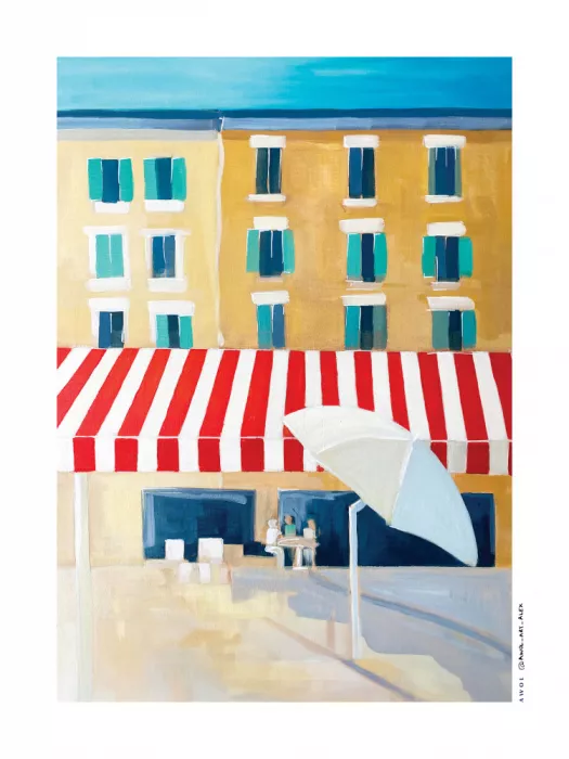 Alex, Art Awol: Sol & Cruasanes: Pintura de verano de la Riviera Francesa