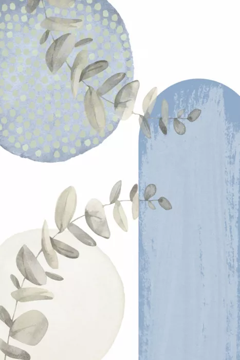 Moss, Ann Sally: Sanft Blau-1