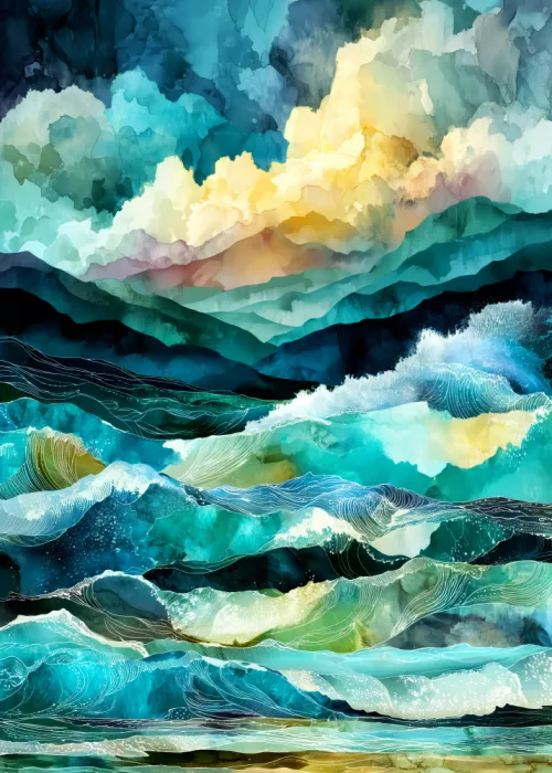 Jaszke, Justyna: Nautica Sea Art Watercolor (17)