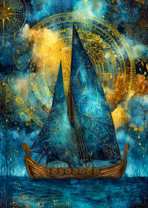 Jaszke, Justyna: Nautica Sea Art Watercolor Ship (28)