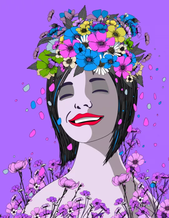 Nicholas: Lady Floral Portrait