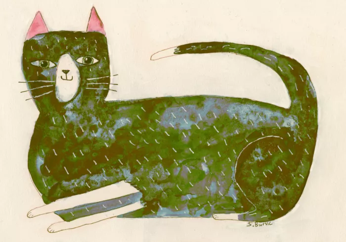 Bursic, Sharyn: Große GRÜNE Katze
