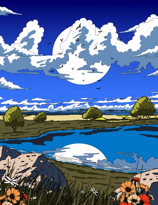Nicholas: Paesaggio lacustre
