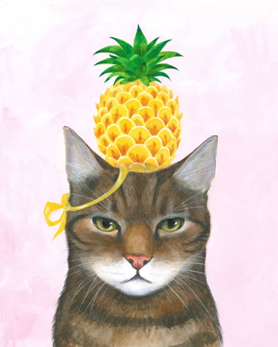 Brent, Isabelle: Sombrero de piña en el gato