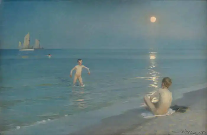 Krøyer, Peder Severin: Chlapci koupající se ve Skagenu