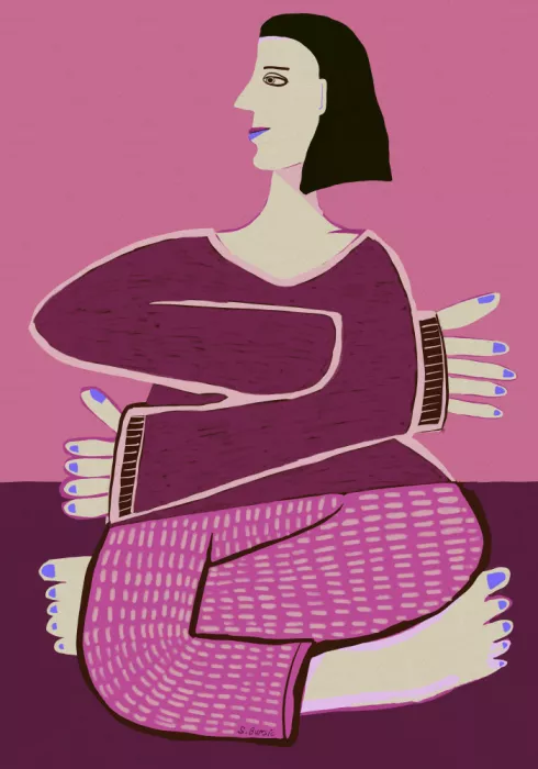 Bursic, Sharyn: Yoga woman