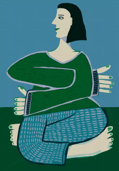 Bursic, Sharyn: Yoga woman