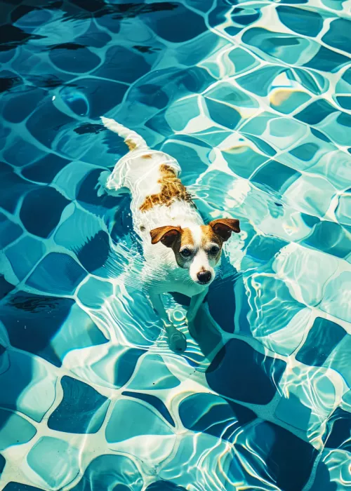 Jaszke, Justyna: Dog in the swimmingpool