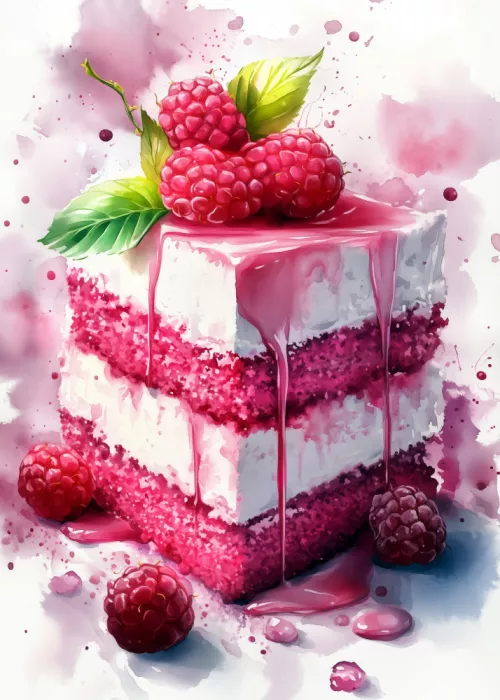 Jaszke, Justyna: Sweet raspberry cake