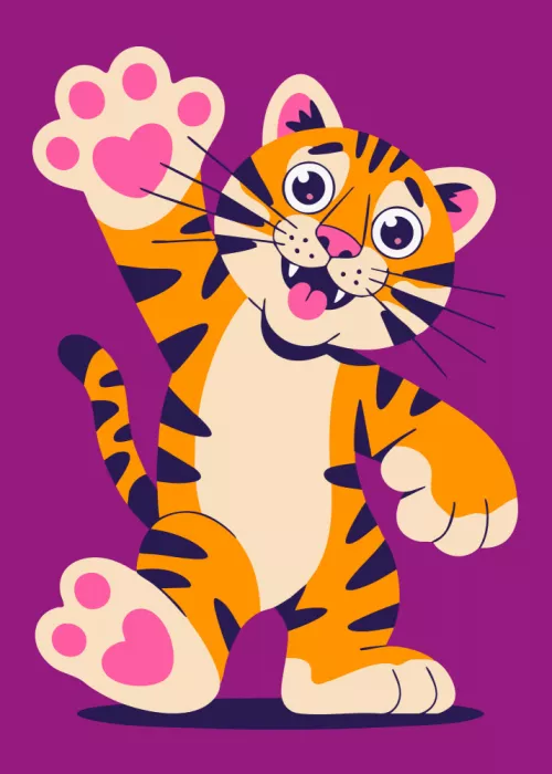 Magnusson, Andreas: Tigre blu felice