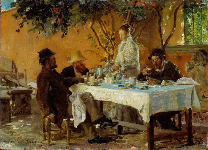 Krøyer, Peder Severin: Snídaně v Soře